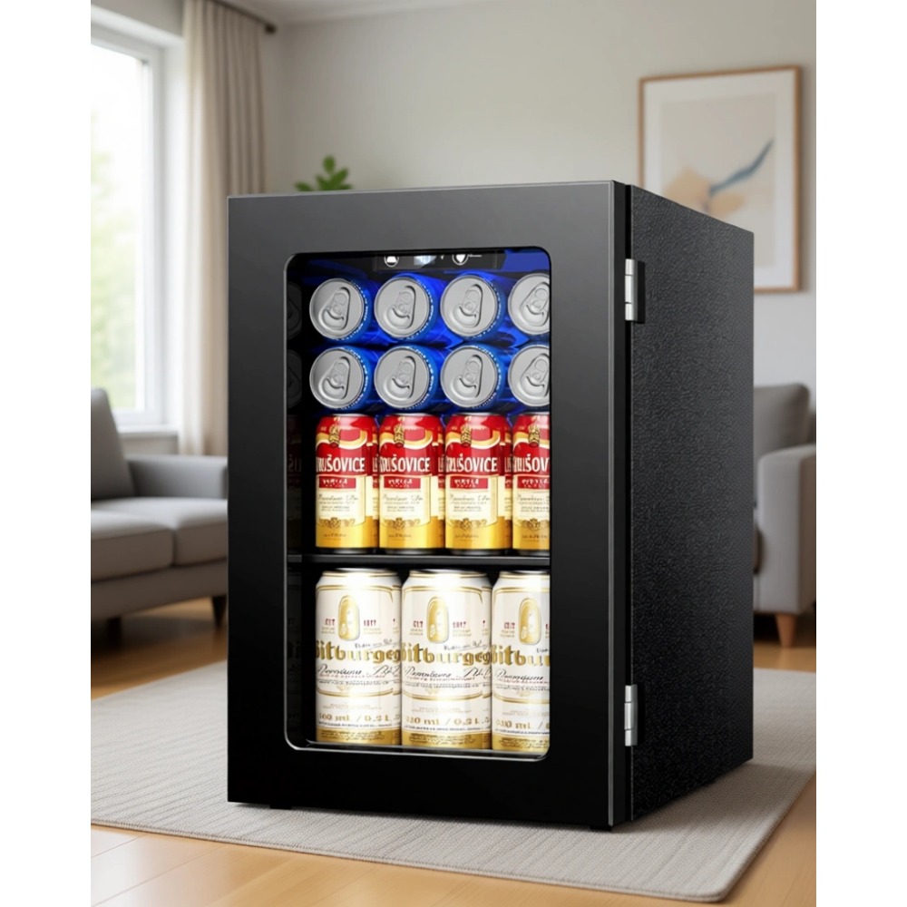 Home Bar And Fridge - ثلاجة صغيرة تتسع لـ 24 علبة،