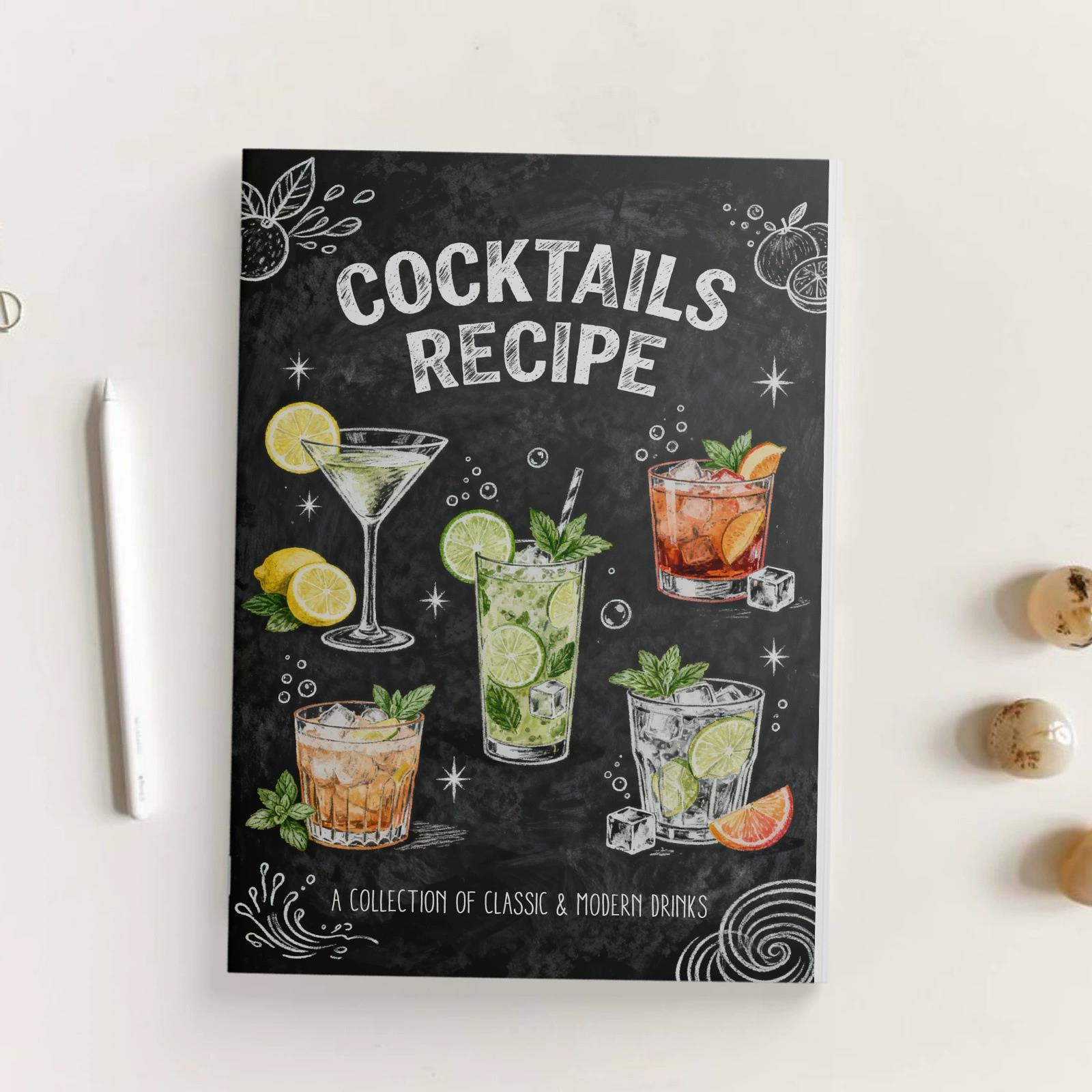 Cocktail Recipe Book - كتاب وصفات الكوكتيلات الكلاسيكية والعصرية، دليل