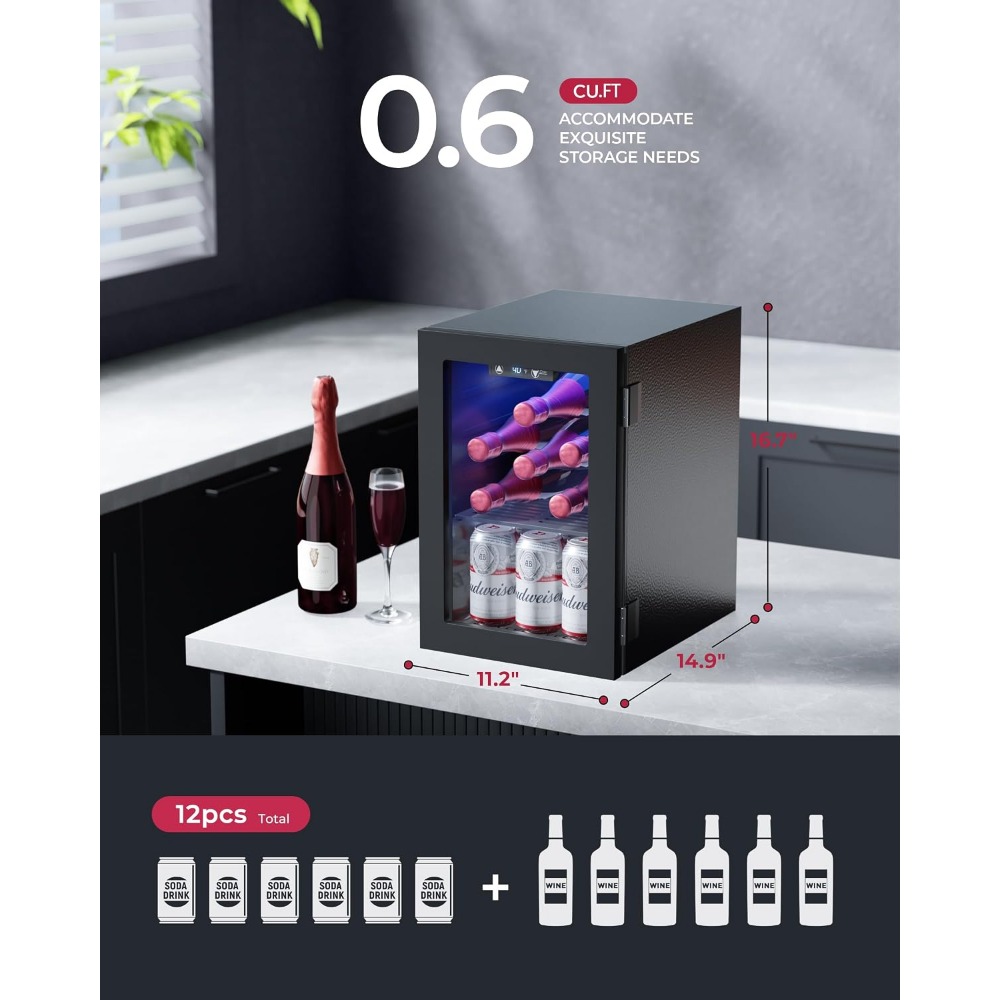 ثلاجة صغيرة تتسع لـ 24 علبة، م - مراجعة Home Bar And Fridge وسعره