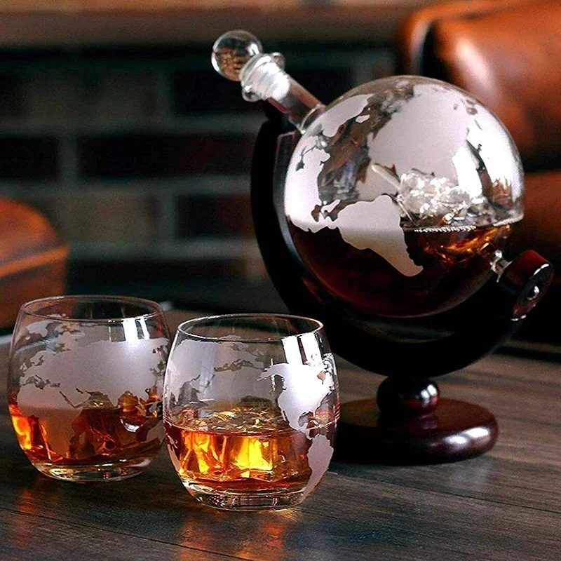 طقم ديكانتر على شكل كرة أرضية  - مراجعة Decanter Globe Set وسعره