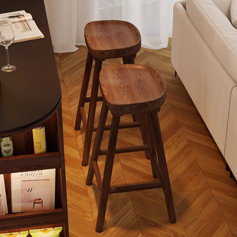 كرسي بار منحني من الخشب الصلب، - مراجعة Home Bar Seating وسعره