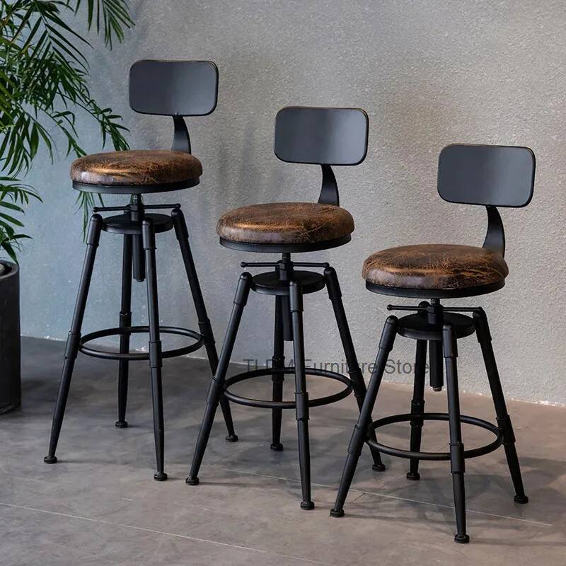 كرسي بار حديدي بتصميم عتيق، مق - مراجعة Home Bar Seating وسعره