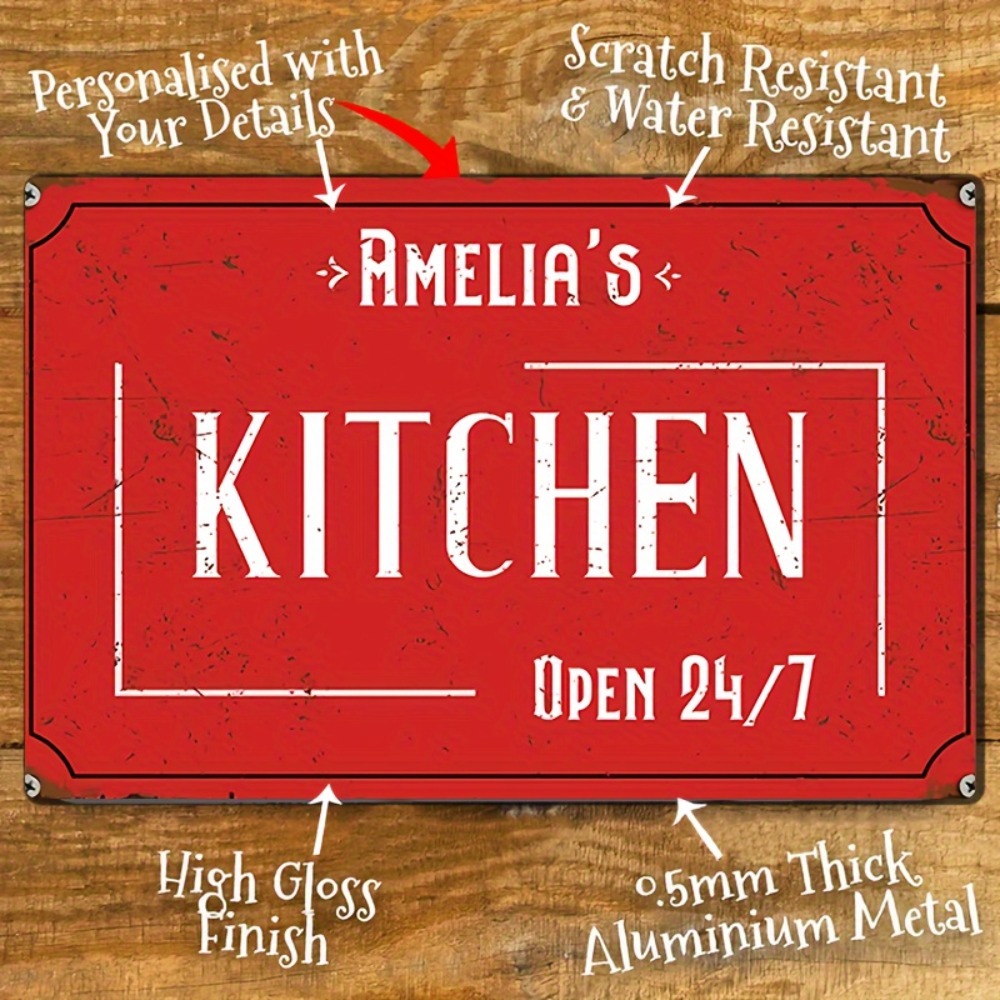 لافتة مطبخ مخصصة وشخصية، مقاس  - مراجعة Home Bar Signs وسعره