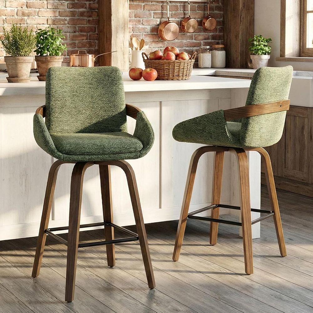 مجموعة من كرسيين بار دوارين مق - مراجعة Home Bar Seating وسعره
