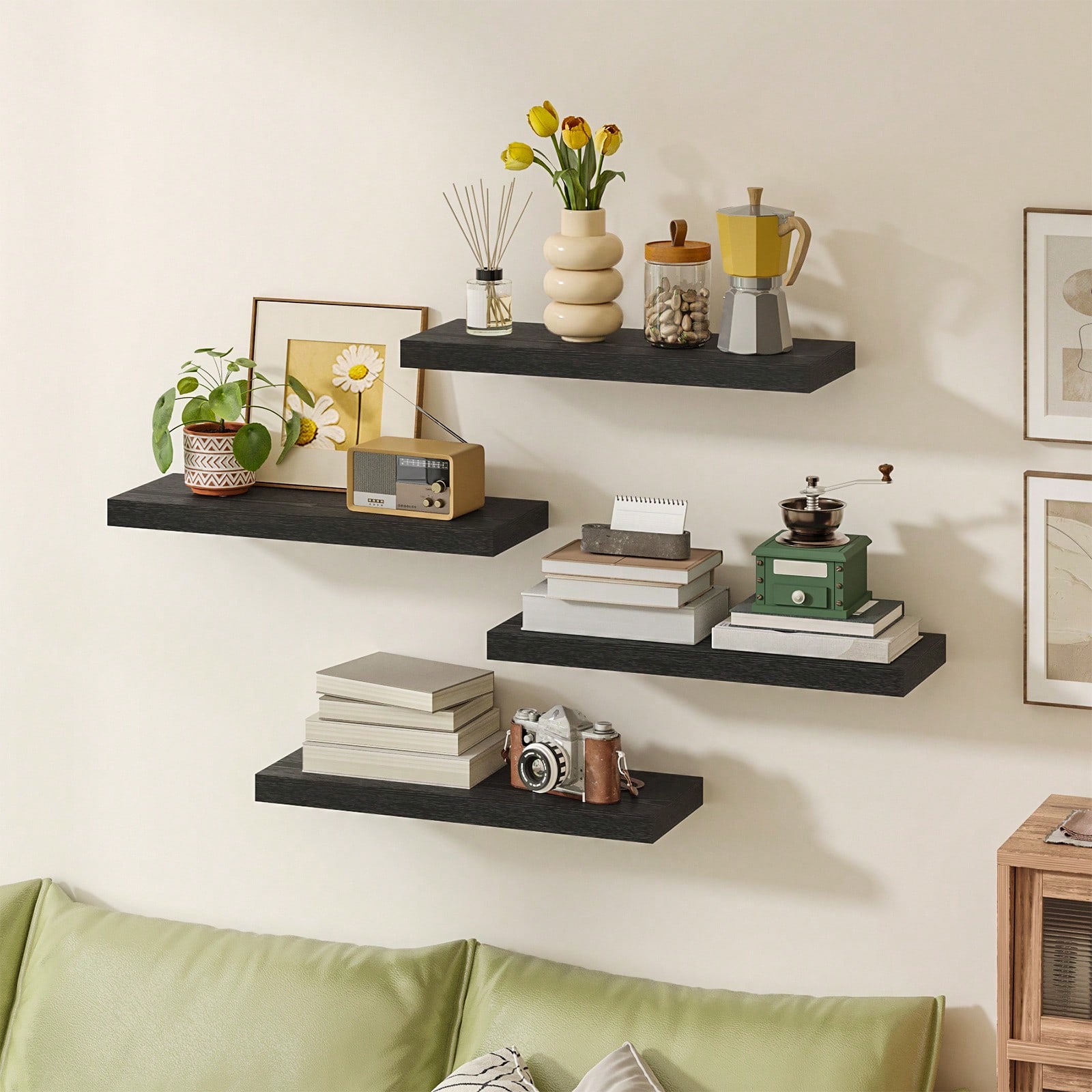 4 قطع من الأرفف العائمة الحديث - مراجعة Home Bar Shelves وسعره